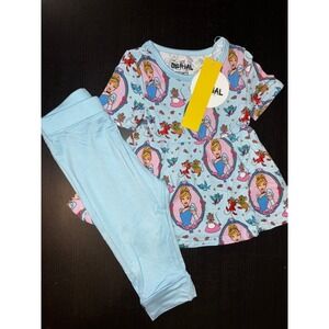 Serial Bamboo Thrifter Trophy Wife Peplum Set 3T NWT